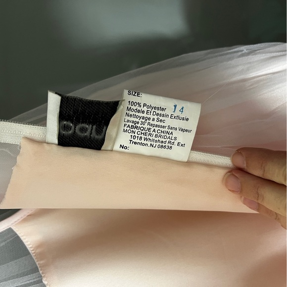 Joan Calabrese from Mon Cheri Girls' 14 Pink Ethereal Dress Flower Girl Glinda - Picture 9 of 14